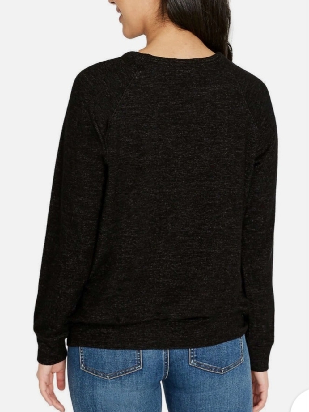 Buffalo David Bitton Black 'Good Vibes' Crewneck Sweater - Picture 3 of 3
